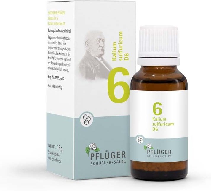 Biochemie Pflüger 6 Kalium sulfuricum D 6 Globuli