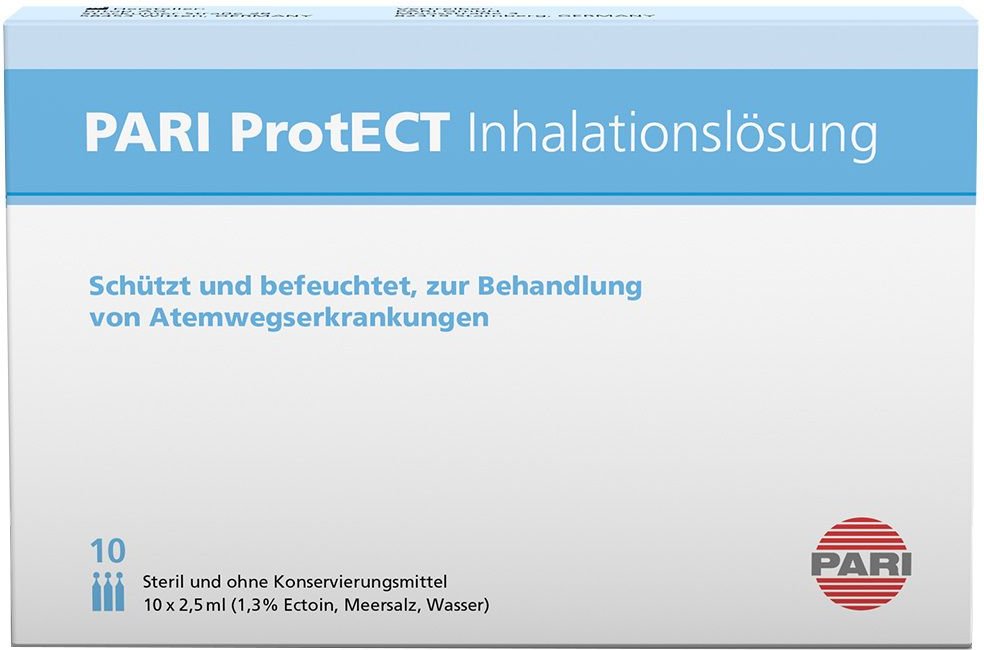 Pari ProtECT Inhalationslösung mit Ectoin Ampullen 10x2,5 ml