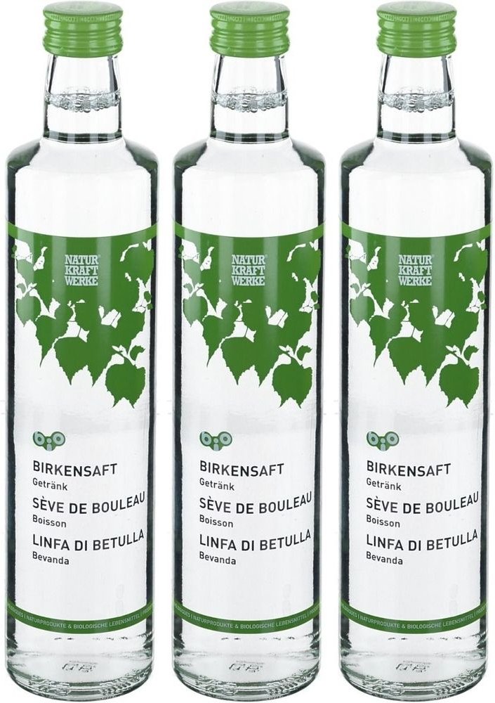 Birkensaft nativ Bio 3x 3x500 ml Flaschen