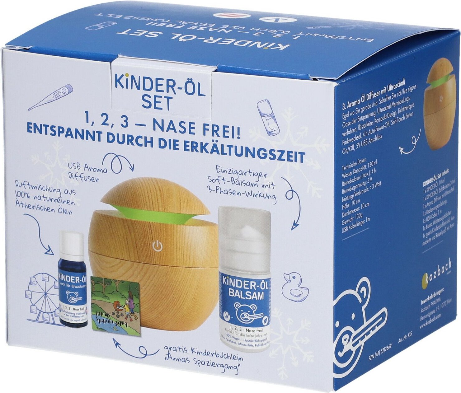 Kinderoel KOZ SET 3Tlg 1 Pk Gerät