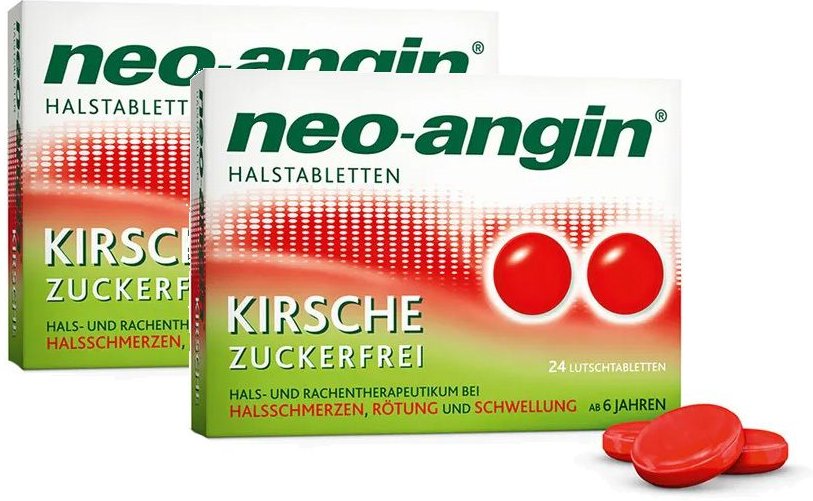 Thumbnail - Neo-Angin Halstabletten Kirsche 2x24 St Lutschtabletten