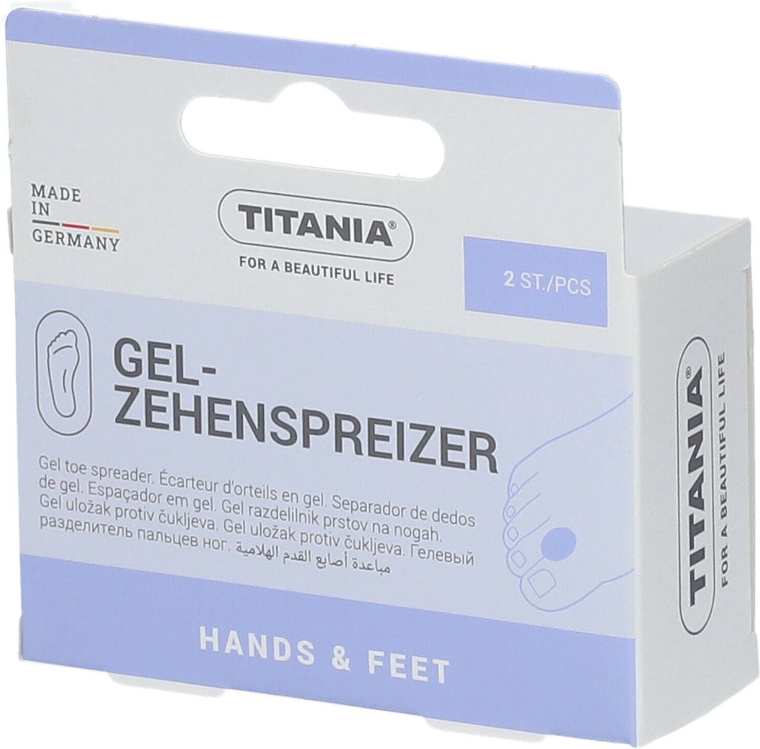 Zehenspreizer aus Gel Titania 2 St