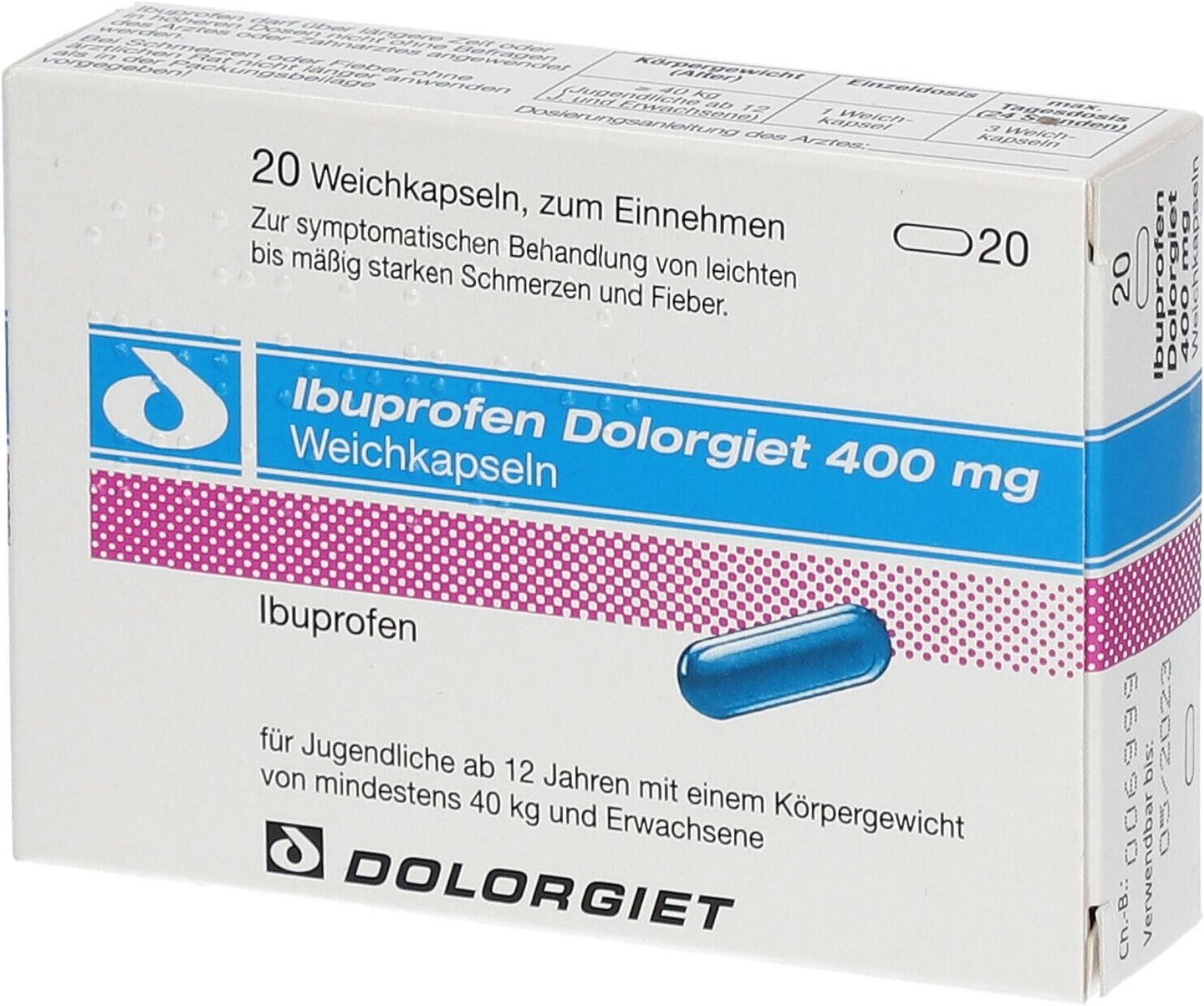 Ibuprofen Dolorgiet 400 mg Weichkapseln