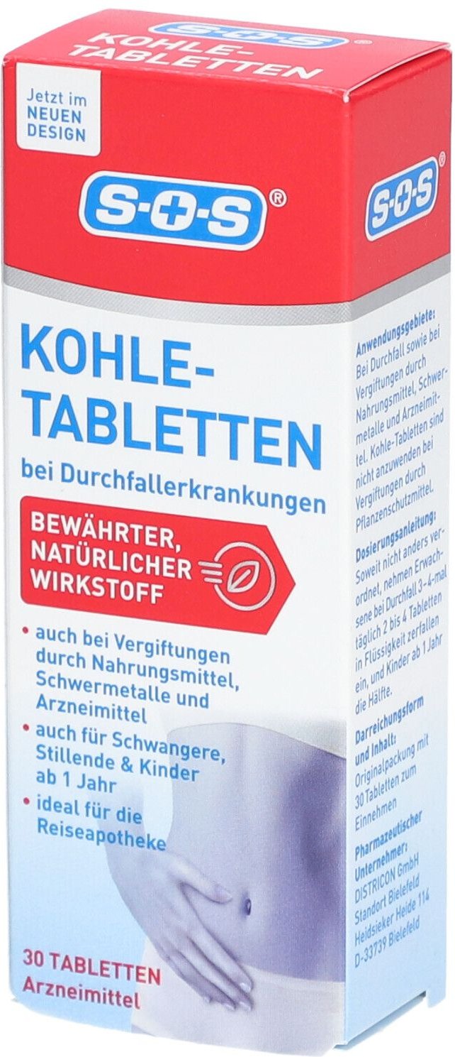 SOS KOHLE-Tabletten 30 St Tabletten