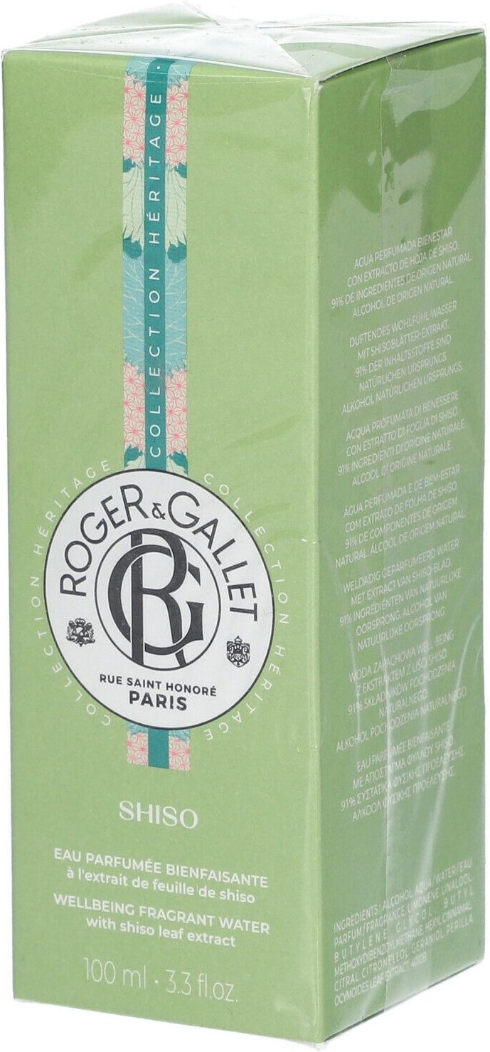 Roger & Gallet Shiso Wellbeing Fragrant Water 100 ml Gesichtswasser
