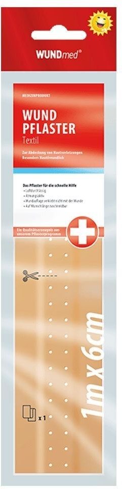 Wundpflaster Textil 6 cmx1 m Streifen 5x 5x1 St Pflaster
