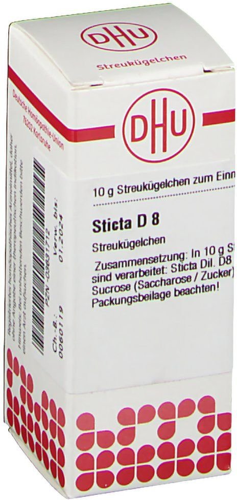 Sticta D 8 Globuli 10 g
