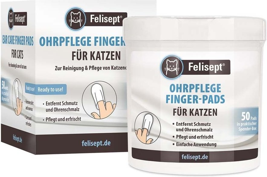 Felisept Ohrpflege Finger-Pads f.Katzen 50 St Pads