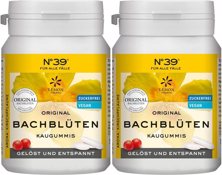 Notfall Kaugummi nach Dr.Bach Doppelpack 2x42 St