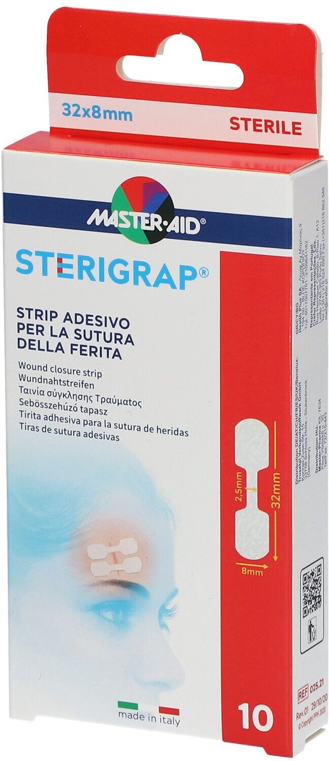 Sterigrap Wundnahtstreifen 8x32 mm Knochenform 10 St Pflaster