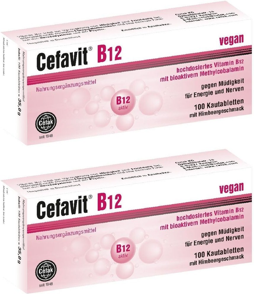 Cefavit B12 Kautabletten 2x 2x100 St