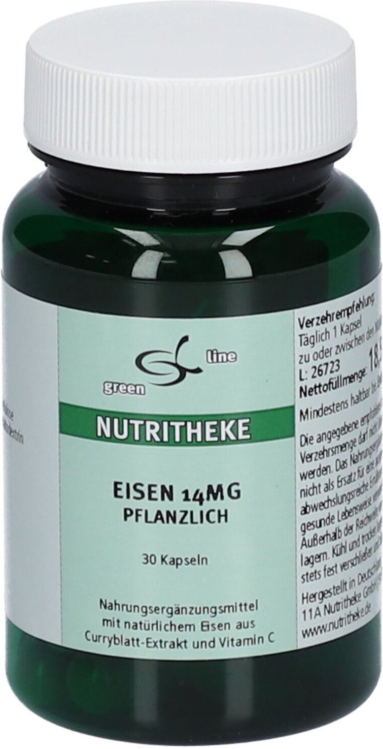 Eisen 14 mg pflanzlich Kapseln 30 St