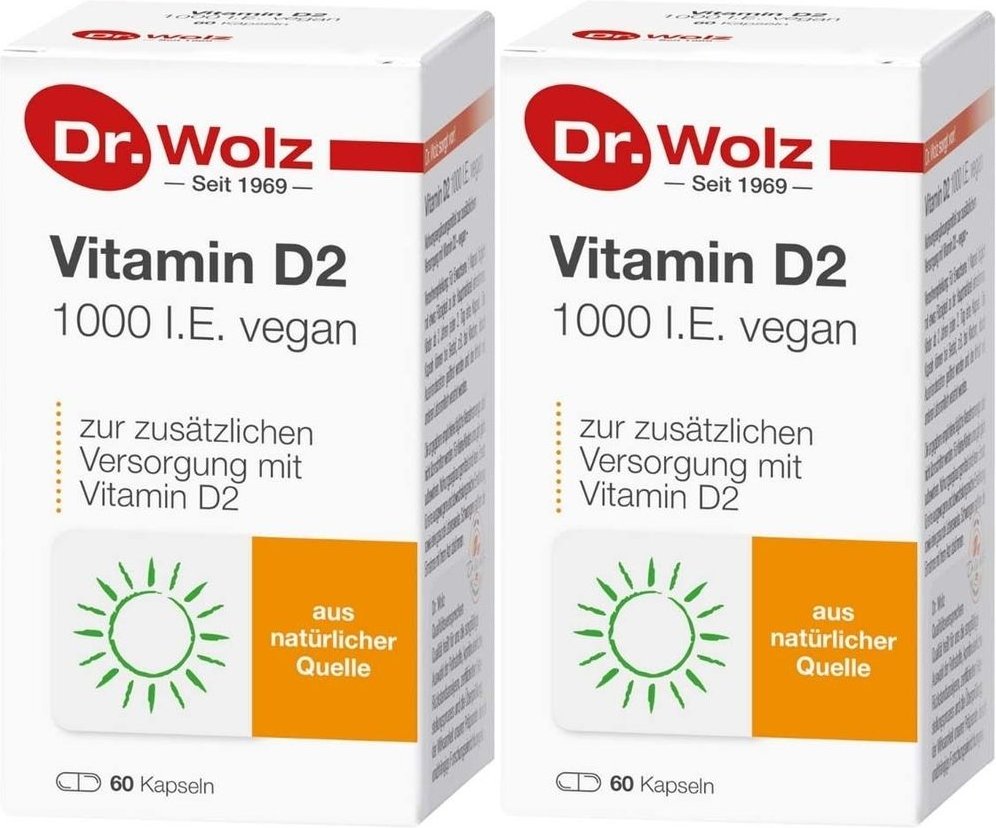 Vitamin D2 1000 I.e. vegan Kapseln 2x 2x60 St
