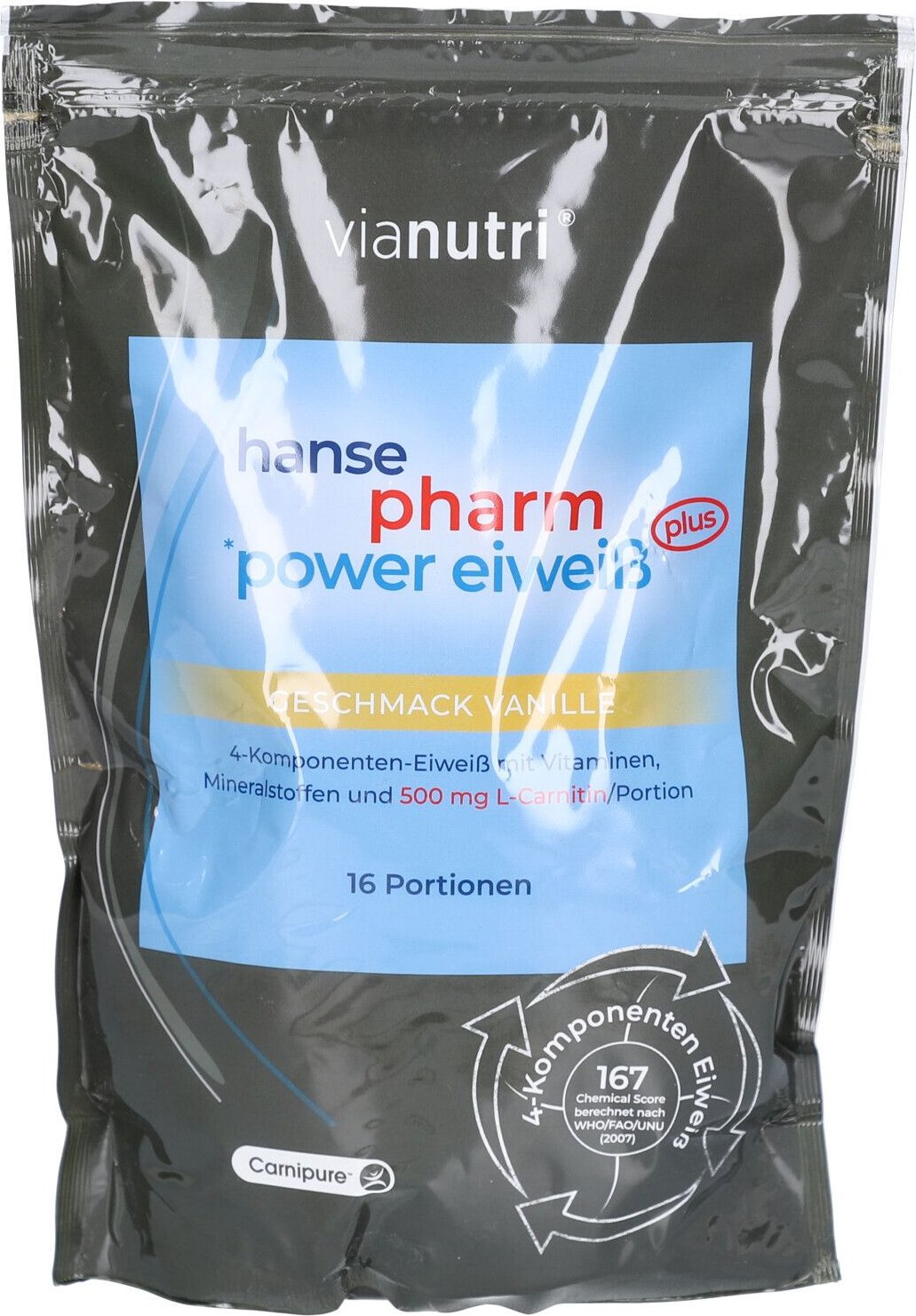 Power Eiweiss plus Protein Shake Pulver Vanille 500 g