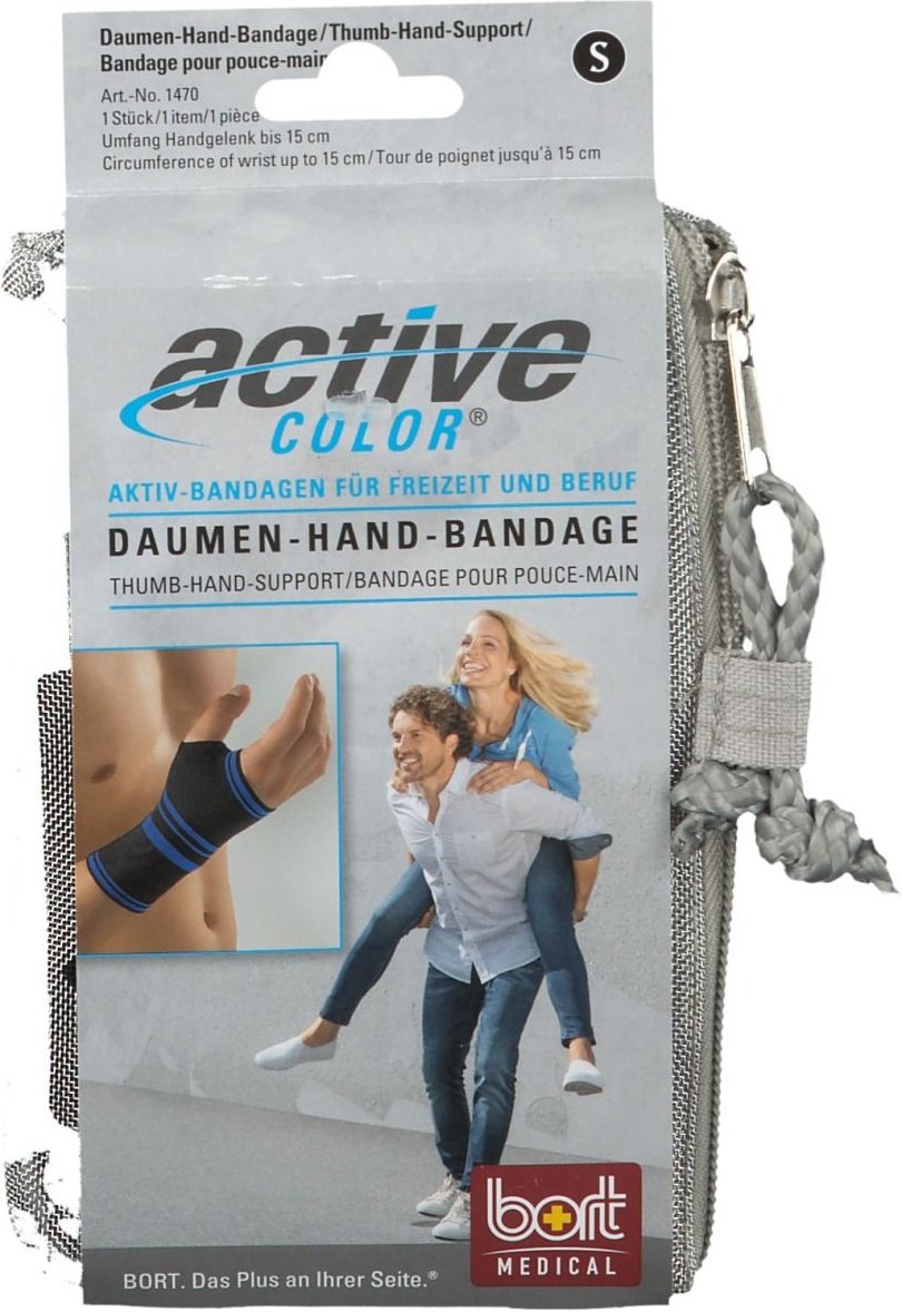 Bort ActiveColor Daumen Hand Band.S schwarz 1 St Bandage(s)
