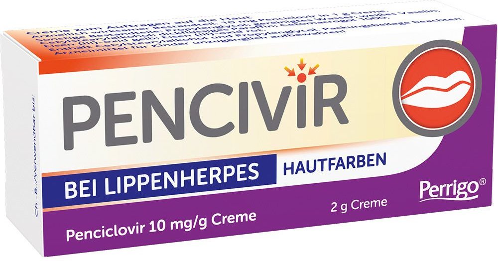 Pencivir bei Lippenherpes Creme hautfarben 1%