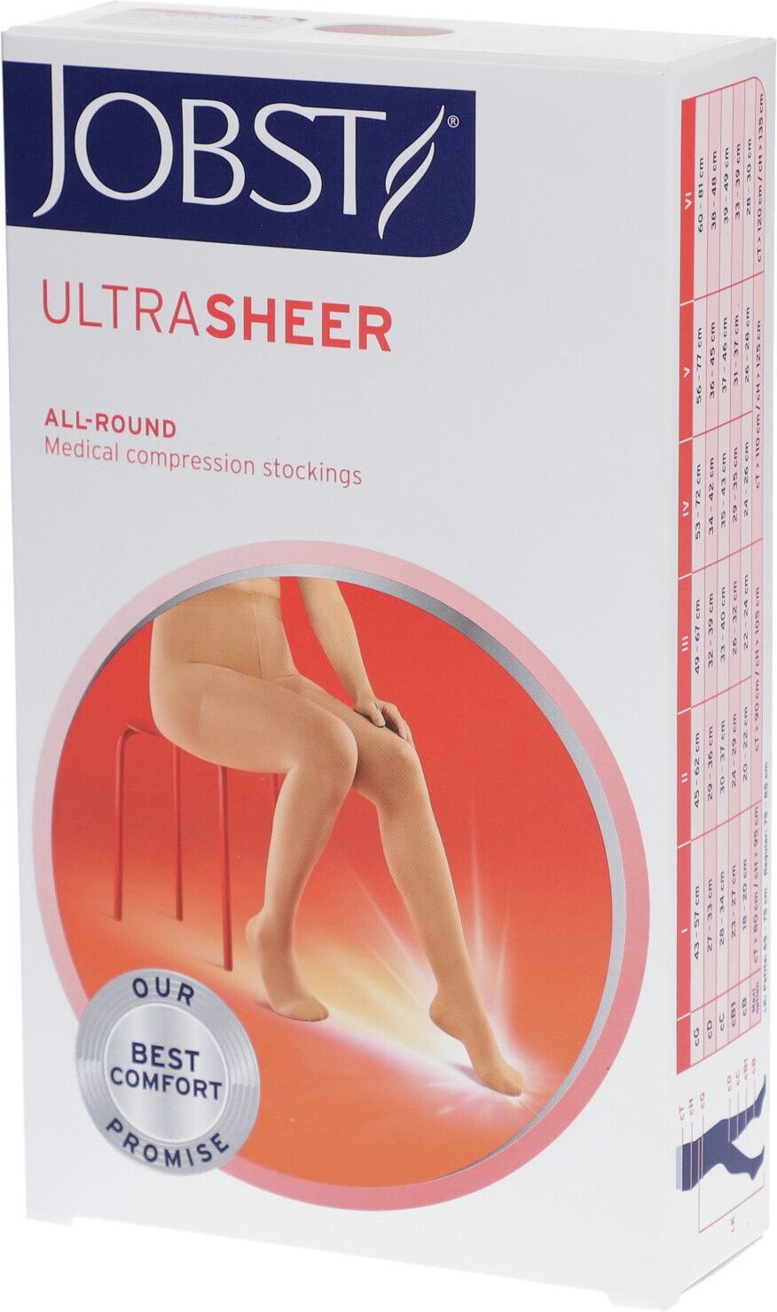 Jobst Ultrasheer Panty Klasse 2 At Regular Natuur Large 1 St