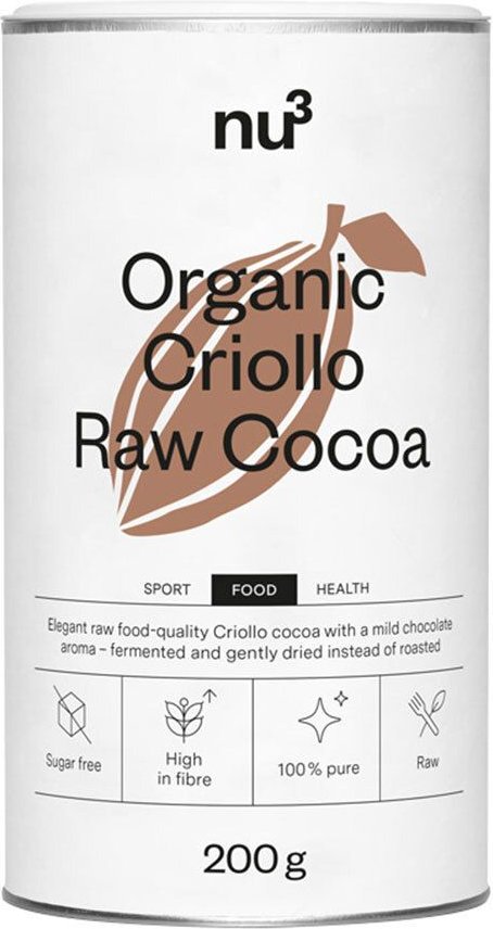 nu3 Criollo Rohkakao, Pulver Bio 200 g