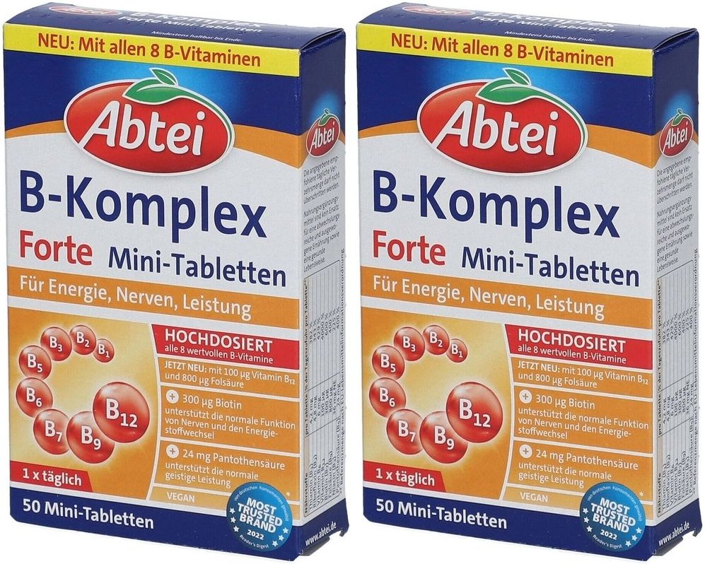 Abtei Vitamin B Komplex forte Tabletten 2x 2x50 St