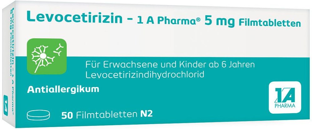 Levocetirizin-1A Pharma 5 mg Filmtabletten 50 St