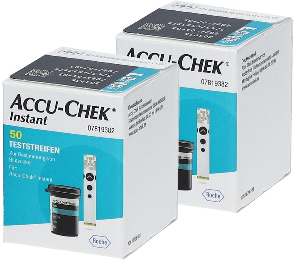 Thumbnail - Accu-Chek Instant Teststreifen Doppelpack 2x50 St