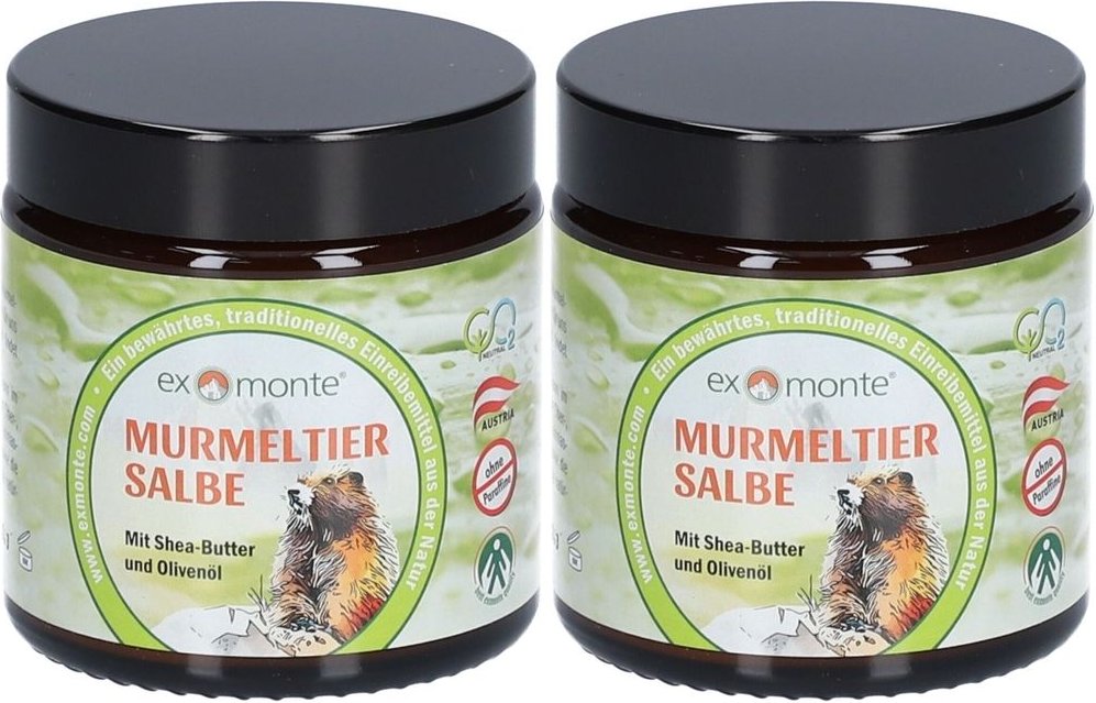 Murmeltier Salbe ohne Paraffine 2x 2x100 ml