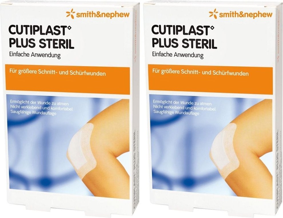 Cutiplast Plus steril 7,8x15 cm Verband 2x 2x5 St