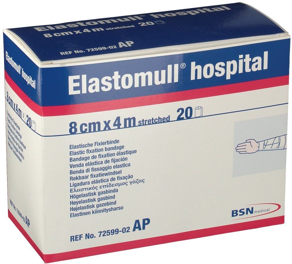 Elastomull hospital 6 cmx4 m elast.Fixierb.weiß 20 St Binden