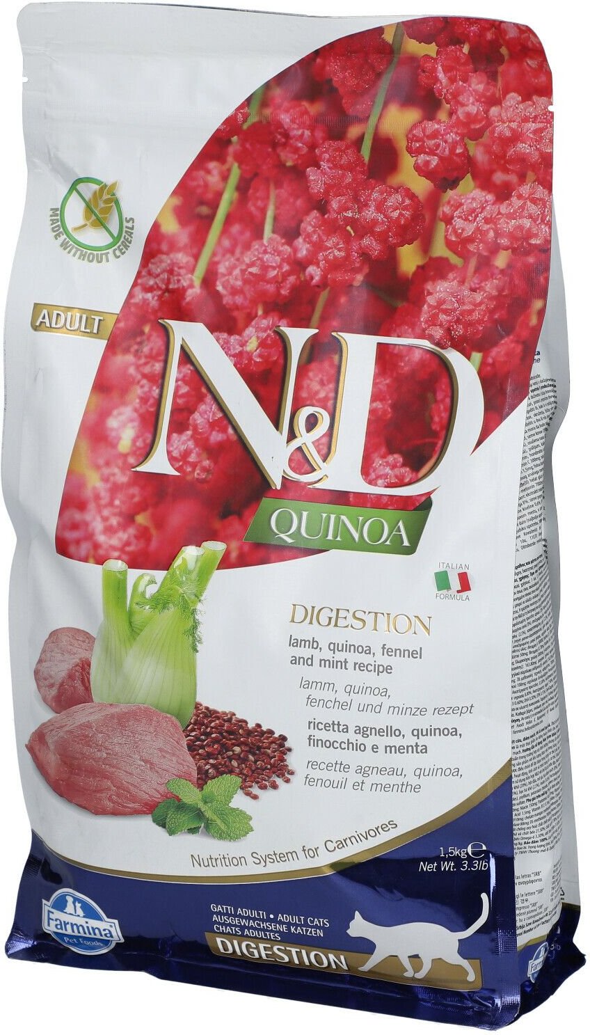 N&D Q FEL Digestion AD 1,5Kg 1500 g Pellets