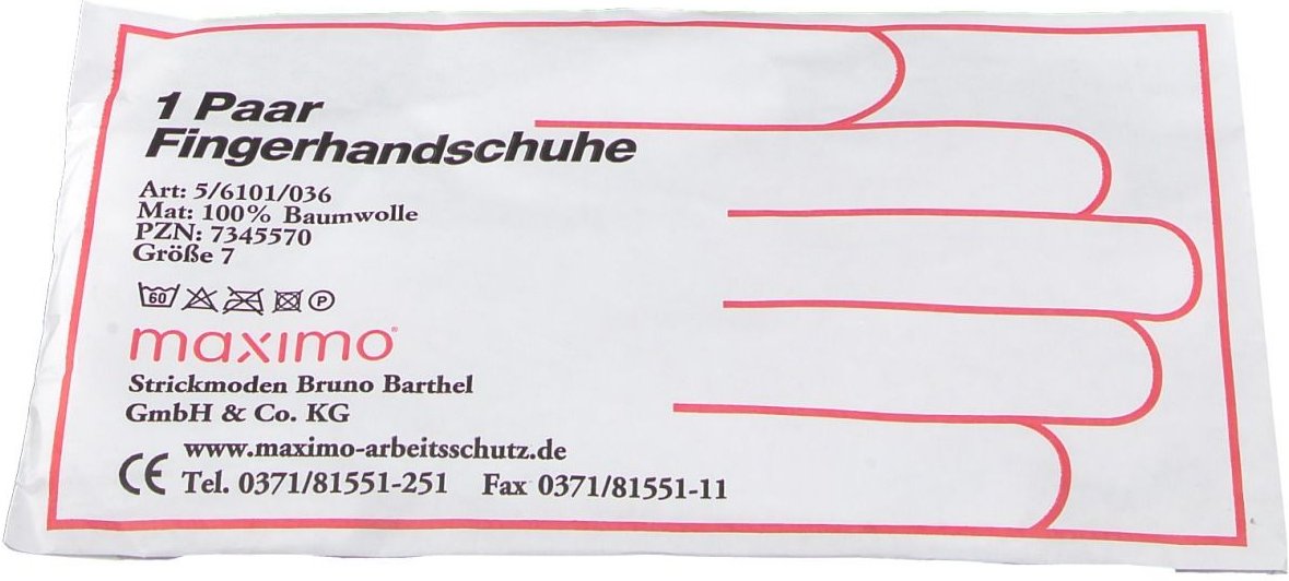 Handschuhe Baumwolle Gr.7 Überlänge 2 St