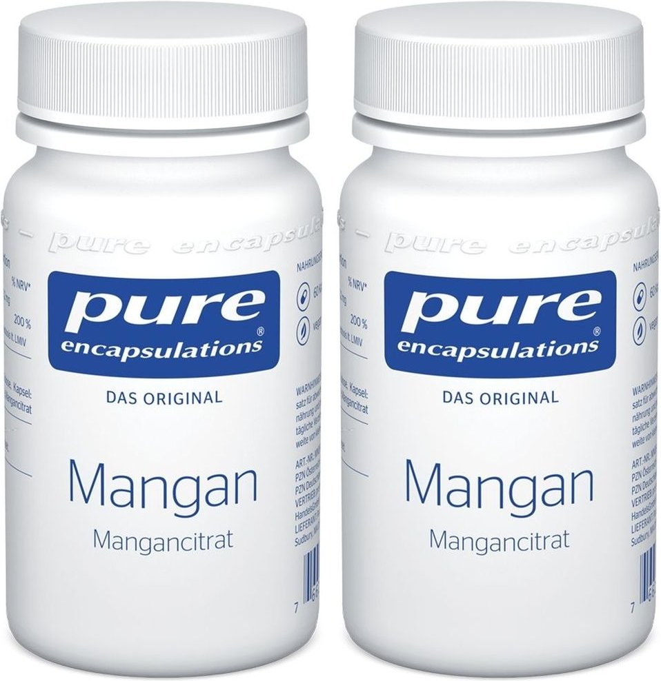 Pure Encapsulations Mangan Mangancitrat Kapseln 2x 2x60 St