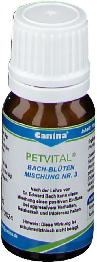 Petvital Bachblüten Nr.3 Globuli vet. 10 g