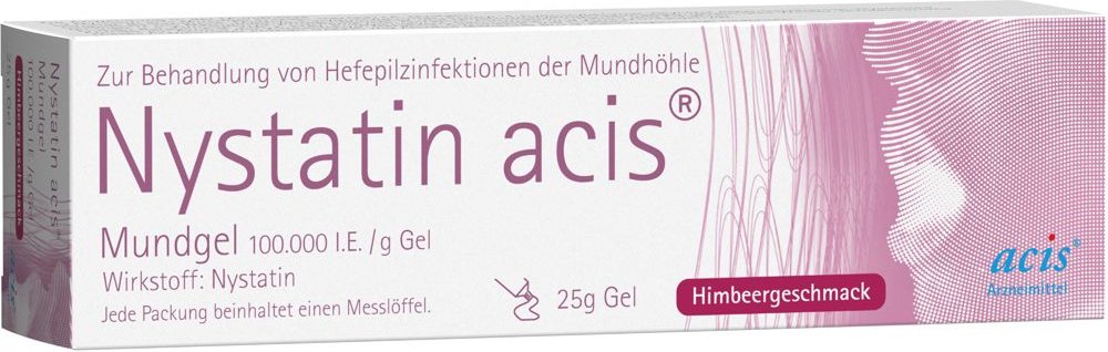 Nystatin acis Mundgel 25 g Gel