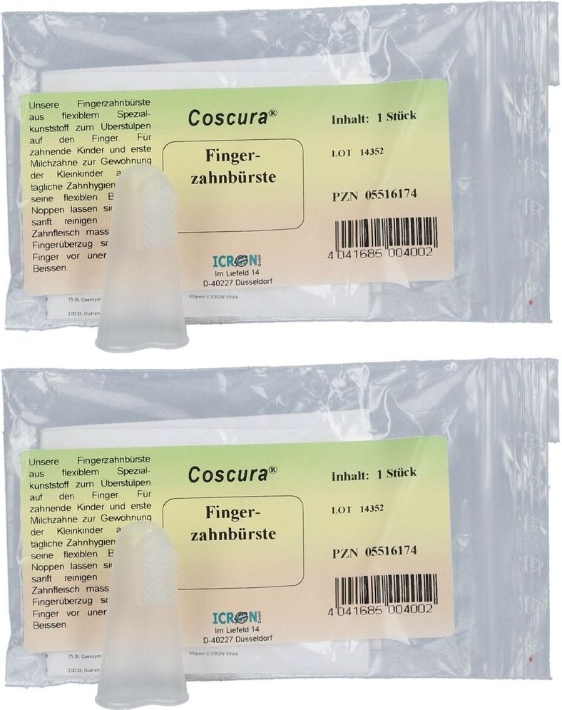Fingerzahnbürste Coscura 2x 2x1 St Zahnbürste