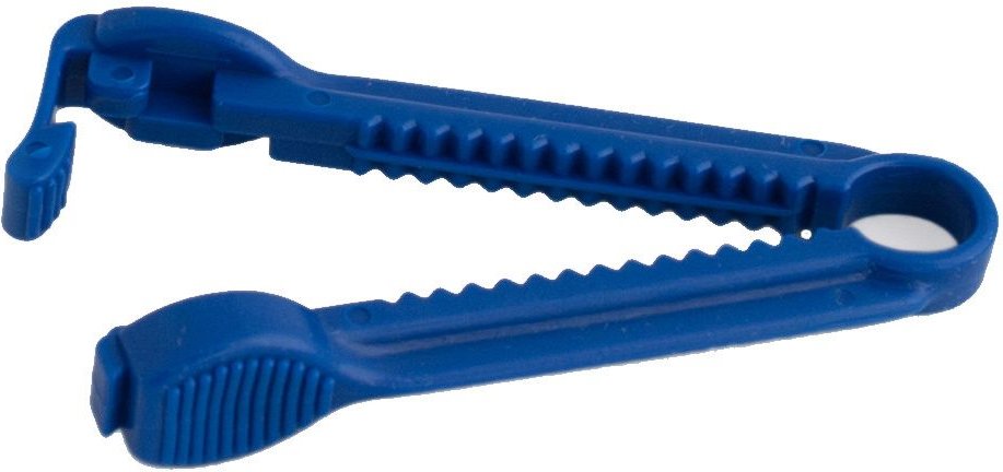 Katheter Klemme blau Kunstst