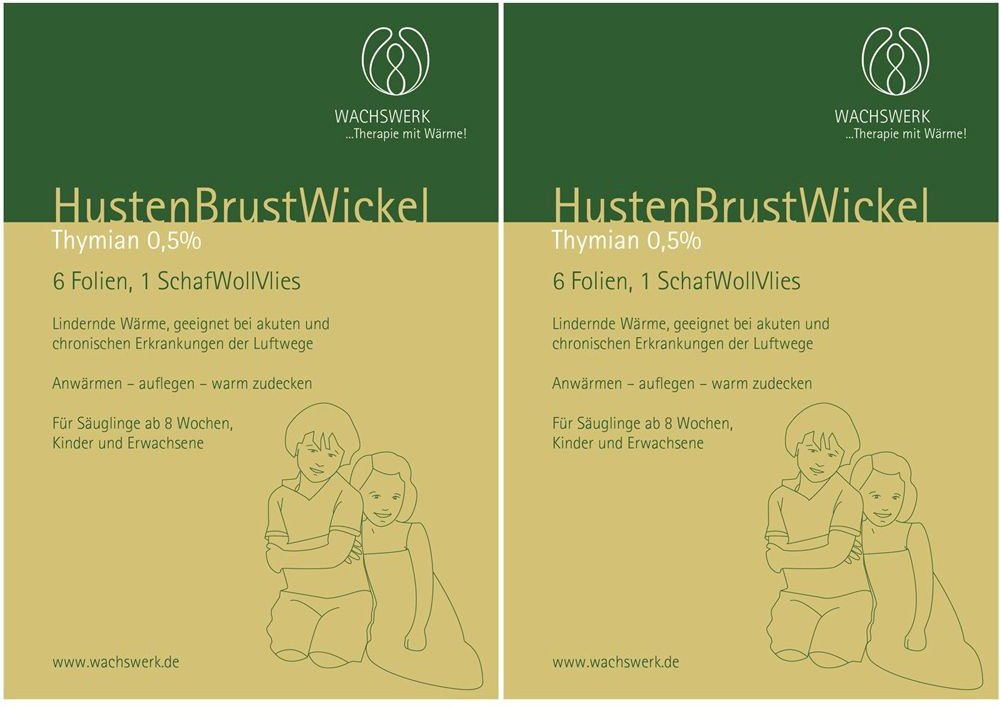 Thumbnail - 2x Husten Brust Wickel Thymian 0,5% 2x6 St Folie