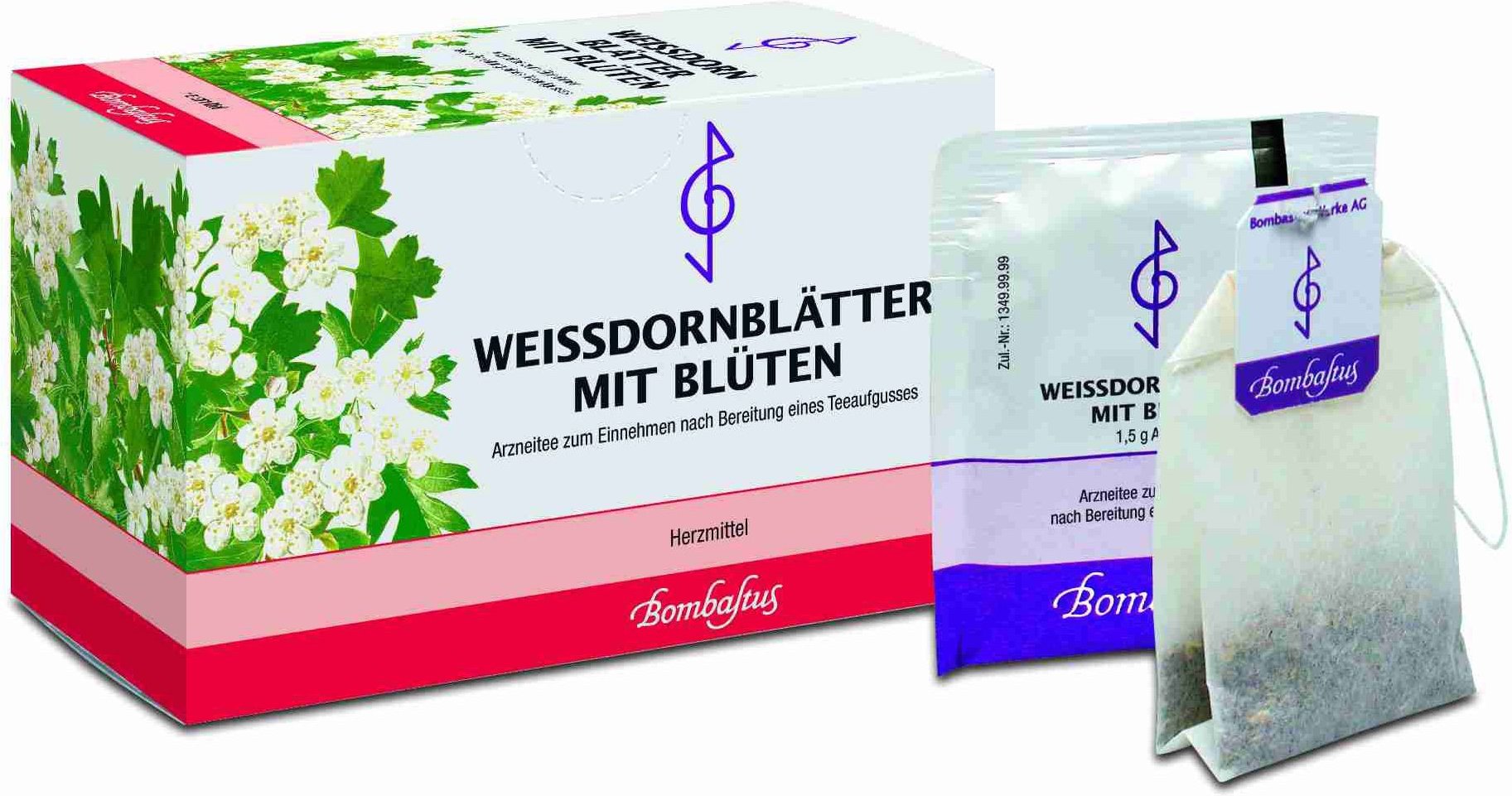 Thumbnail - Weissdornblätter m.Blüten Filterbeutel 20x1,5 g