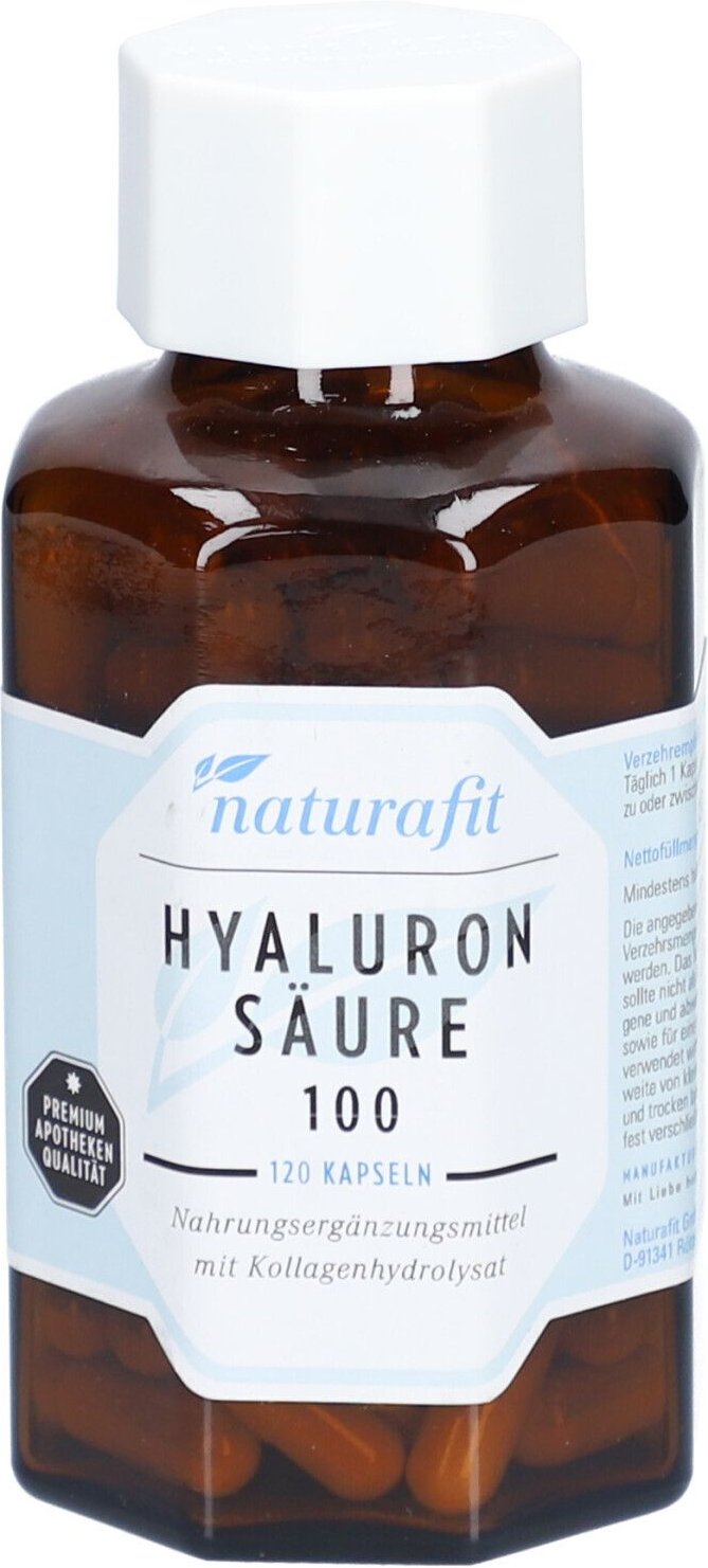 Naturafit Hyaluronsäure 100 Kollagenhydrolysat 350 120 St Kapseln