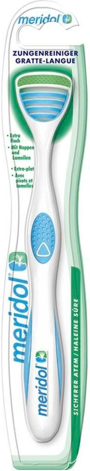 Meridol sicherer Atem Zungenreiniger extra flach
