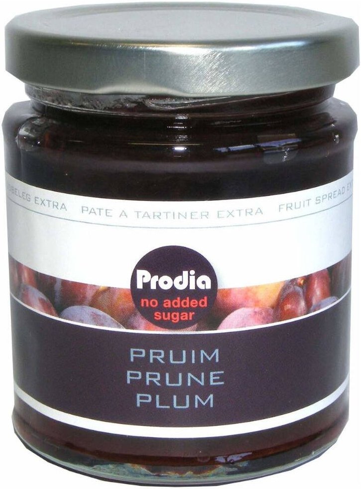 Prodia Broodbeleg Extra Pruim + Maltitol 215 g Creme
