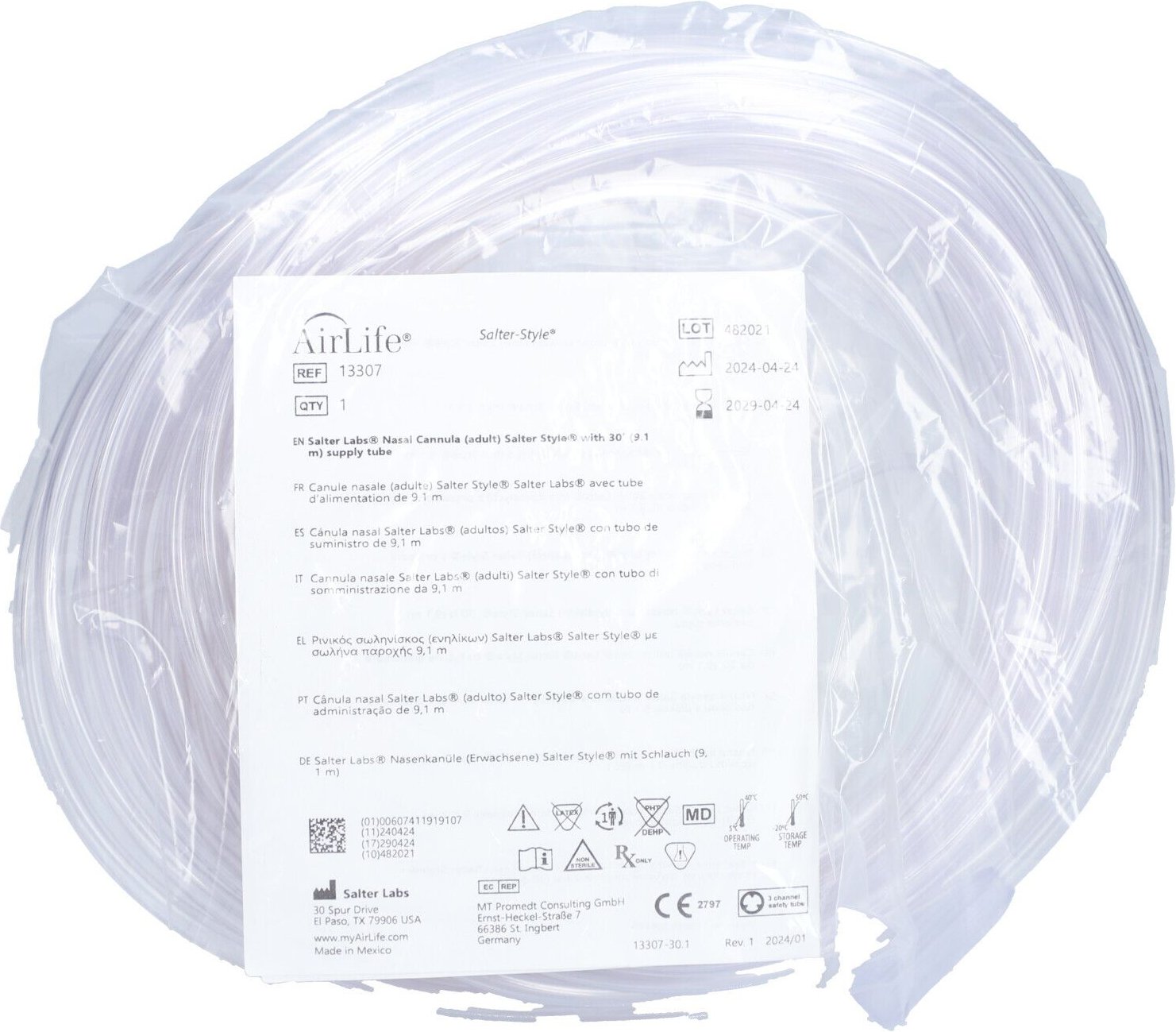 Sauerstoffbrille Erwachsene 9,14m standard 13307 1 St Brille