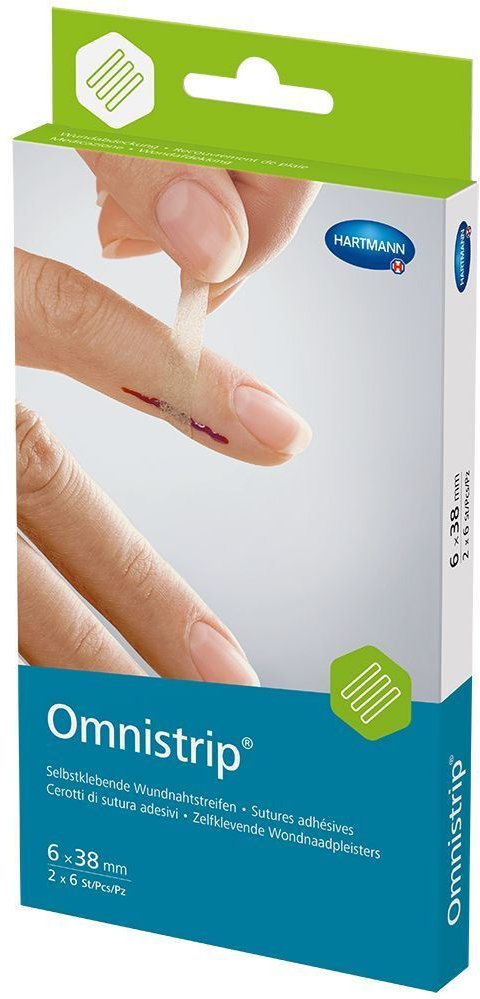 Omnistrip Wundnahtstreifen 6x38 mm 2 St Pflaster