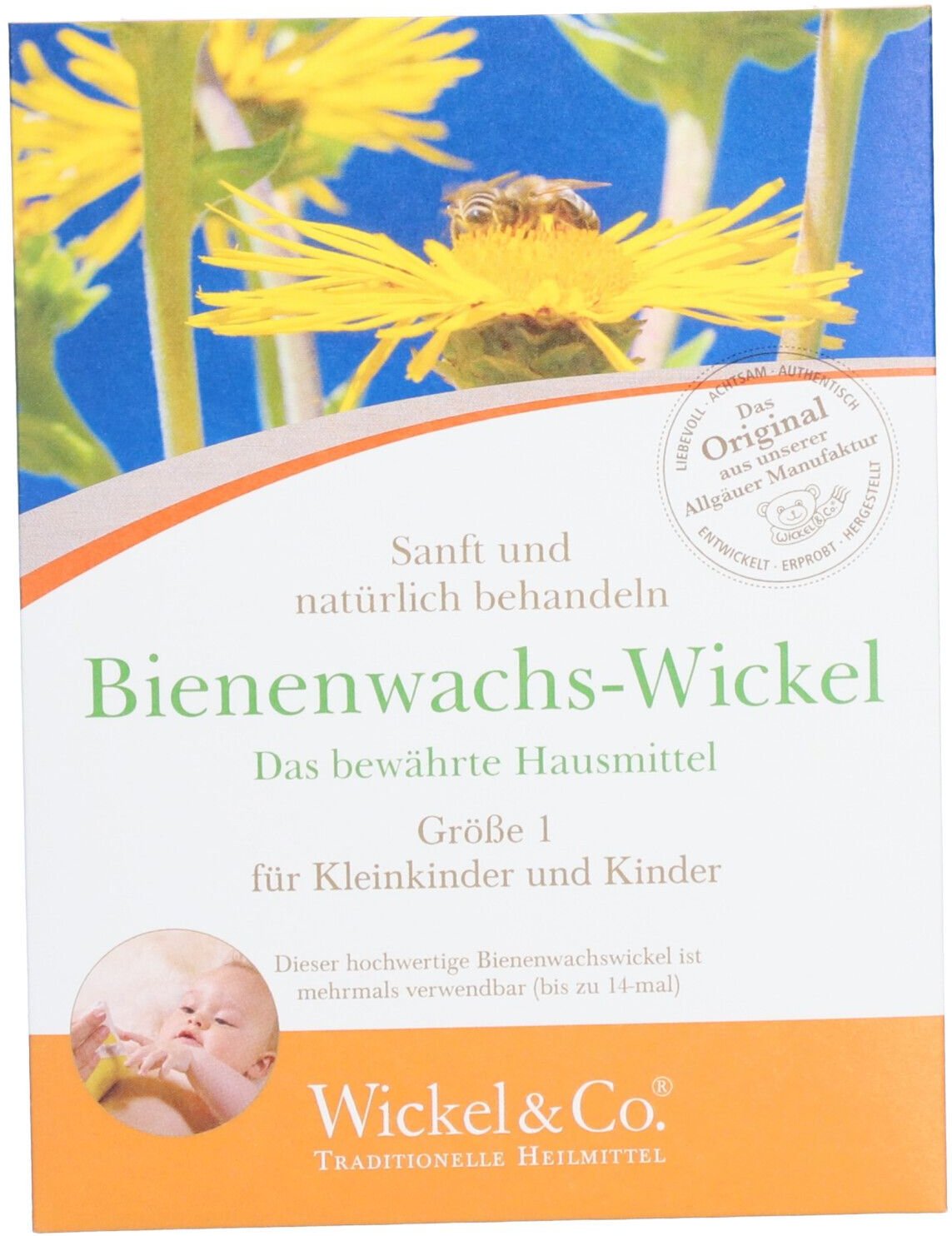 Bienenwachswickel; Gr. 1 St Folie