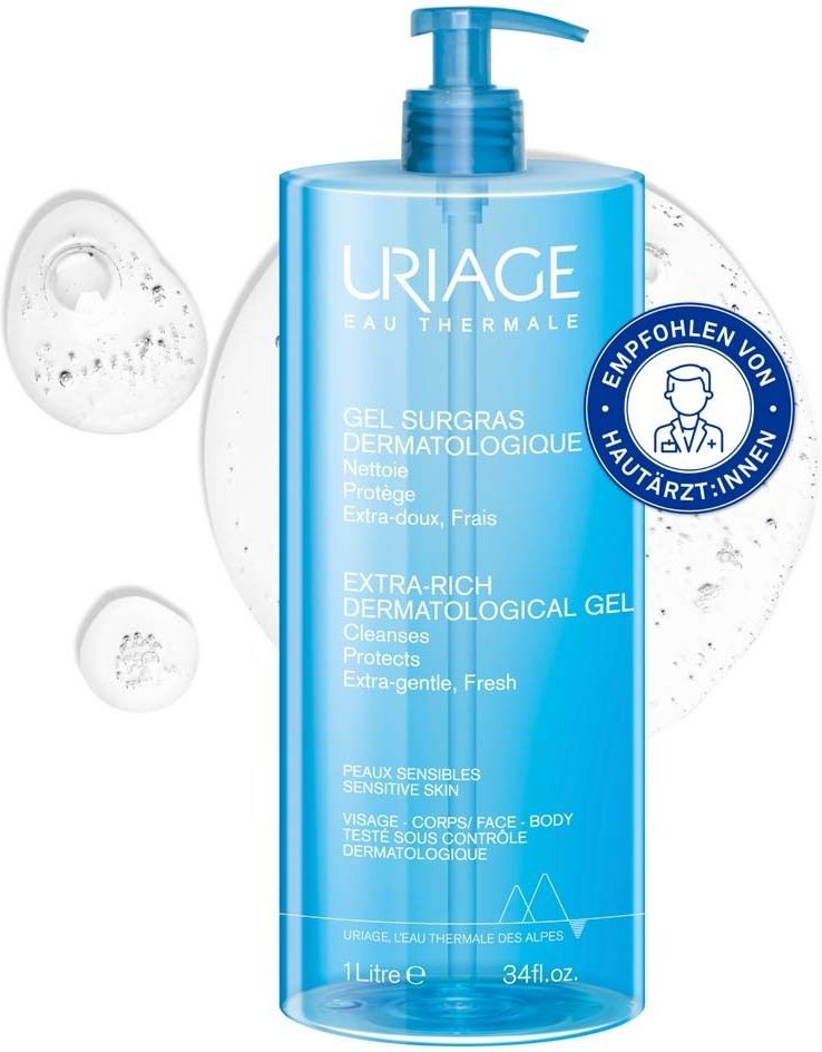 Uriage rückfettendes dermatologisches Duschgel 1 l Gel