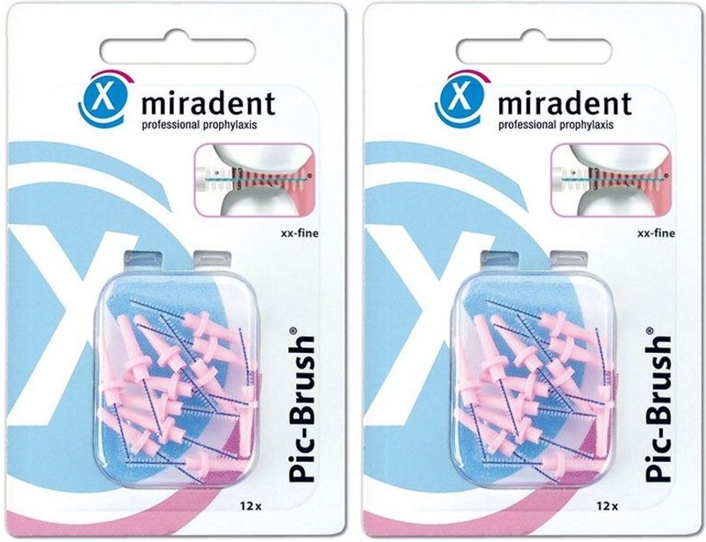 Miradent Picbeb xxF Pink12 x2 2x12 St Zahnbürste