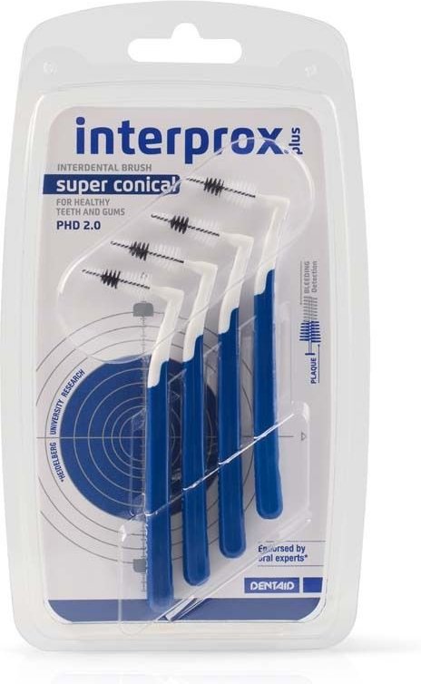 Thumbnail - Interprox plus super conical blau Interdentalbür. 4 St Zahnbürste