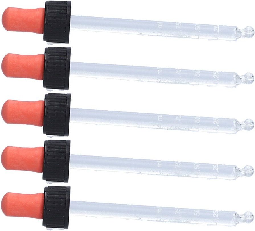 Tropfpipette f.Flasche graduiert 105mm f.100ml Fl. 5x 5x100 ml