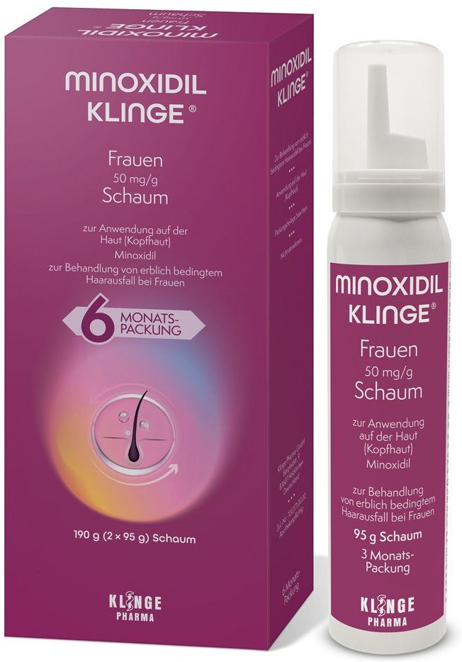 Minoxidil Klinge Frauen 50 mg/g Schaum 190 g