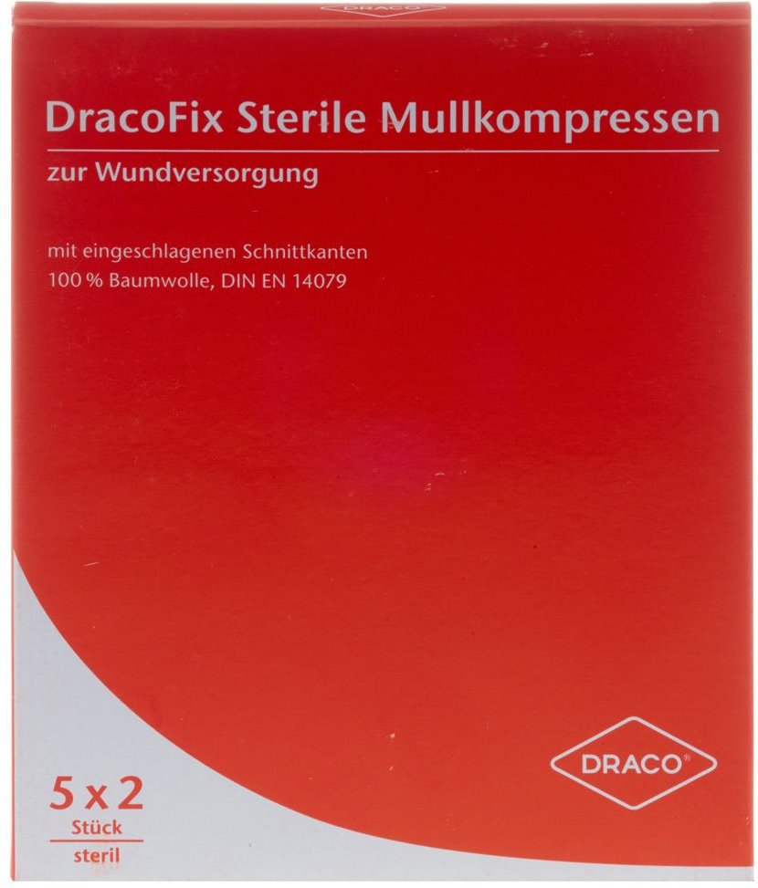Dracofix Peel Kompressen 5x5 cm steril 8fach 5x2 St