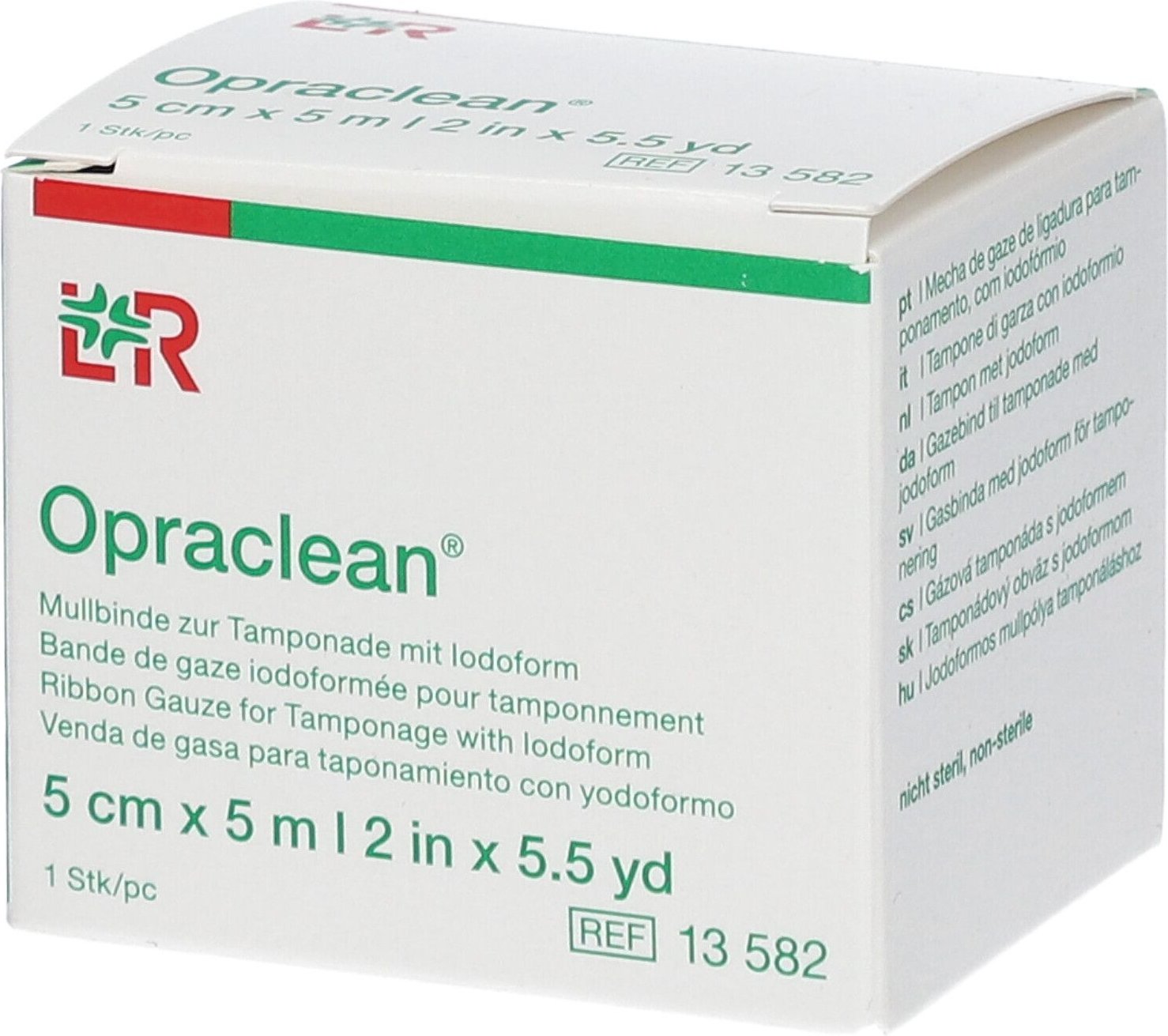 Opraclean Iodoform 5Cm x 5M 13582 1 St Tamponaden